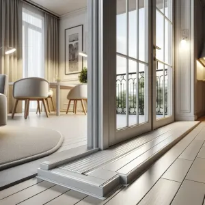 jak wykończyć panele przy drzwiach balkonowych